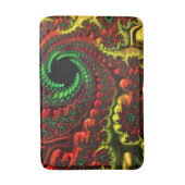 Kerstkleuren Mandelbrot Bath Mat (Voorkant Verticaal)