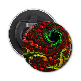 kerstkleuren Mandelbrot Bottle Open Button Flesopener