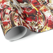 "kerstkleuren"-omslagpapier cadeaupapier (Rol Hoek)