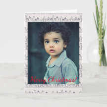 Kerstkleuren Pagina dorp in sneeuwfoto