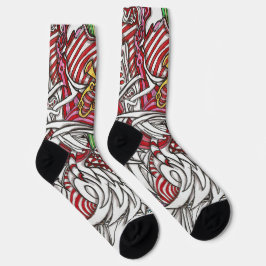 kerstkleuren sokken