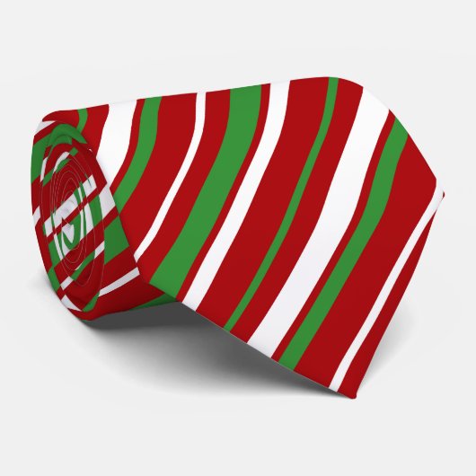 Kerstkleuren Stropdas (Opgerold)