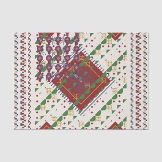 Kerstkleuren  tissuepapier (Voorkant)