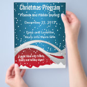 kerstkleurenbrochure flyer (Hand)