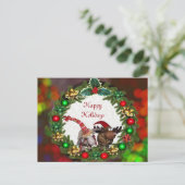 Kerstkleurig Briefkaart (Staand voorkant)