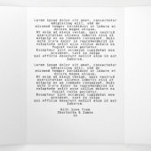 Kerstkleurige Abstracte rendierziekte op maat Drieluik Wenskaart (Binnenkant midden)