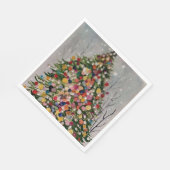 kerstkleurige boom servet (Hoek)