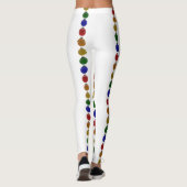 Kerstkleurige Ornamenten Leggings (Achterkant)
