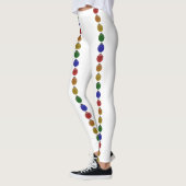 Kerstkleurige Ornamenten Leggings (Links)