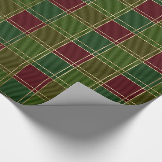 Kerstkleurige paling cadeaupapier (Hoek)