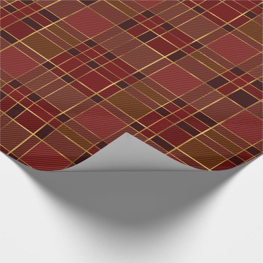 Kerstkleurige paling cadeaupapier (Hoek)