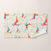 Kerstkleurige rendierziekte  handdoek (Handdoek)