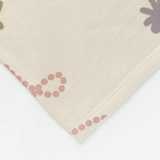 Kerstkleurige symbolen Veranderlijke Achtergrond Fleece Deken (Hoek)