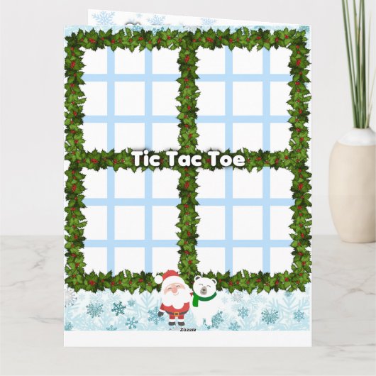 Kerstkleurkaart en activiteitenkaart voor kinderen kaart (Achterkant)