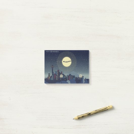 kerstkleuter post-it® notes (Op bureau)