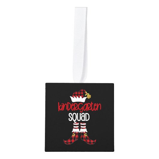 Kerstkleuterschool Elf-leraar student B Decoratie (Voorkant)