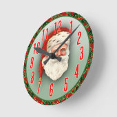 kerstklok met kerstkerstmis ronde klok (Hoek)