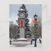 Kerstklok Waterbury, Connecticut Feestdagenkaart (Voorkant)