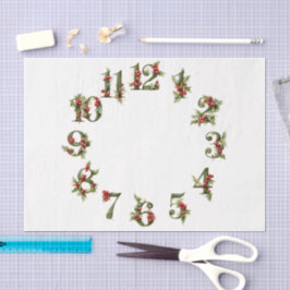 Kerstklok Wijzerplaat Tissuepapier