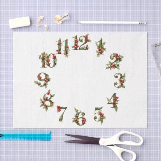 Kerstklok Wijzerplaat Tissuepapier (Craft)