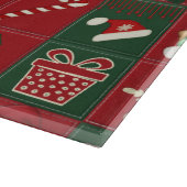 kerstklokken - 15x11 GLASS CUTTING BOARD Snijplank (Hoek)