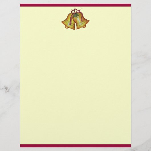Kerstklokken Briefhoofd (Voorkant)