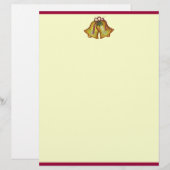 Kerstklokken Briefhoofd (Voorkant / Achterkant)