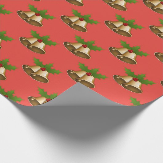 "Kerstklokken" Cadeaupapier (Hoek)