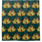 Kerstklokken douchegordijn (Voorkant)