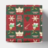 kerstklokken, FAVOR BOX, vierkant hartvakje Bedankdoosjes (Bovenkant)