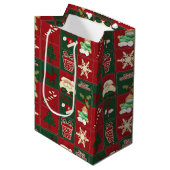 kerstklokken - GIFT BAG m Medium Cadeauzakje (Voorkant Gekanteld)