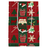 kerstklokken - GIFT BAG m Medium Cadeauzakje (Achterkant)