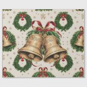Kerstklokken Inpakpapier (Vlak)