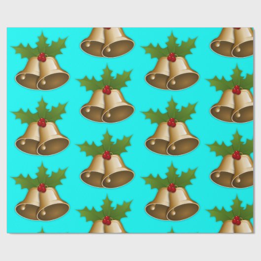 Kerstklokken Inpakpapier (Vlak)
