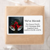 Kerstklokken op het etiket van de deur (Insitu)