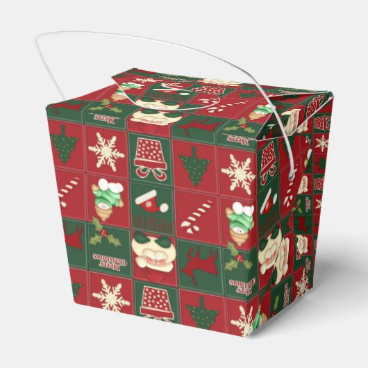 kerstklokken, PARTIJ FAVOR BOX, pak doos uit Bedankdoosjes (Achterkant)