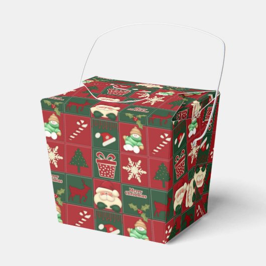 kerstklokken, PARTIJ FAVOR BOX, pak doos uit Bedankdoosjes (Voorkant Zijde)