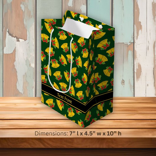 Kerstklokken Patroon Medium Cadeauzakje