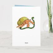 kerstkluizenaar feestdagen kaart (Achterkant)