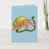 kerstkluizenaar feestdagen kaart (Voorkant)