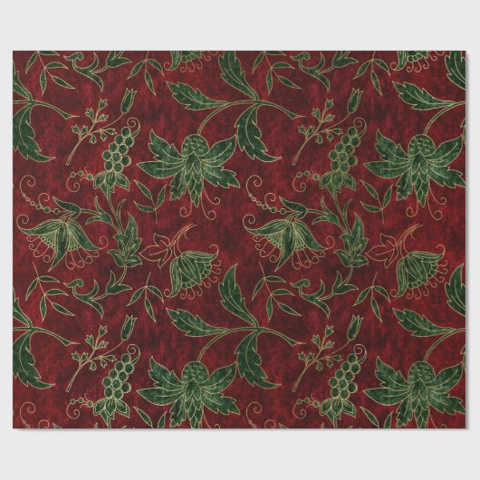  kerstklvet, rood en groen cadeaupapier (Vlak)