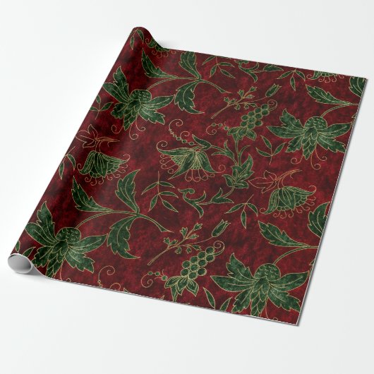  kerstklvet, rood en groen cadeaupapier (Uitgerold)
