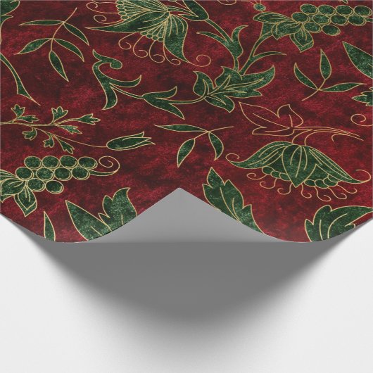  kerstklvet, rood en groen cadeaupapier (Hoek)