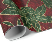  kerstklvet, rood en groen cadeaupapier (Rol Hoek)