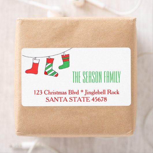 kerstknipperslabel etiket (Insitu)