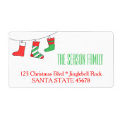 kerstknipperslabel etiket (Voorkant)