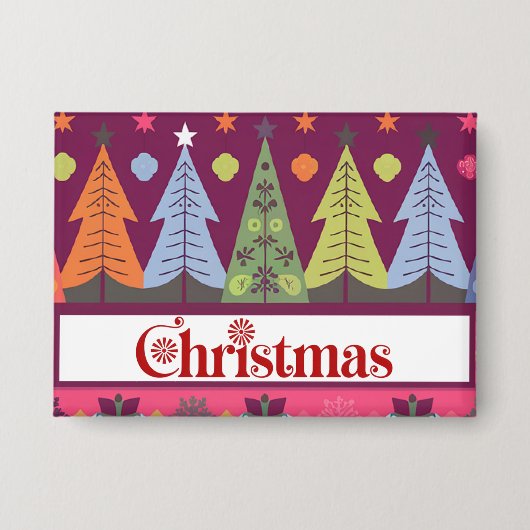 kerstknop button (Voorkant)