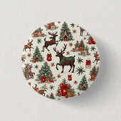 Kerstknoppen Ronde Button 3,2 Cm (Voorkant)