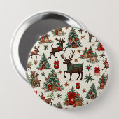 Kerstknoppen Ronde Button 4,0 Cm (Voorkant /achterkant)