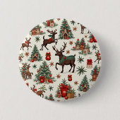 Kerstknoppen Ronde Button 5,7 Cm (Voorkant)